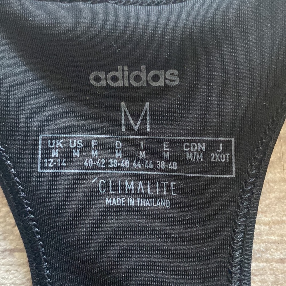 Black Adidas Sports Bra - Picture 5 of 5